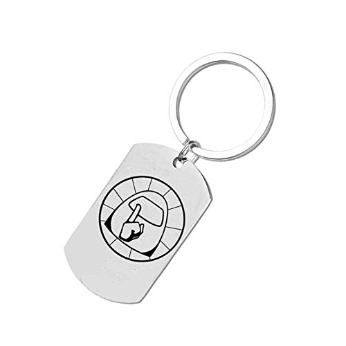 Game Keychain Acrylic Key Rings for Women Purse Charms for Handbags Beginner Pendant with Key Ring.The Key Chain Comes with a Box Which is Specially Designed