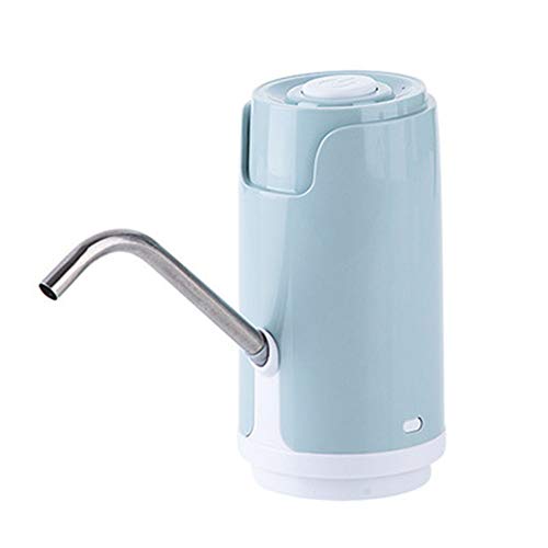 HUIHUAN Bomba de Agua Eléctrica Beber Botella Automática Dispensador de Botón Portátil para la Oficina de la Cocina Embotellado Puro Puro Dispositivo de Presión Doméstica,Blue