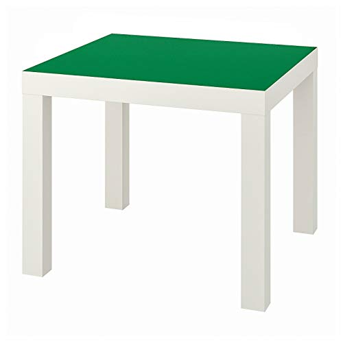 IKEA Lack Mesa auxiliar pequeña de bajo peso fácil de mover - Oficina en casa 55 x 55 cm 3 colores (elegir el artículo: verde/blanco) (verde/blanco)