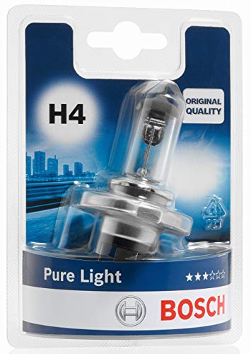 Lámpara Bosch para faros: Pure Light H4 12V 60/ 55W P43t (Lámpara x1)
