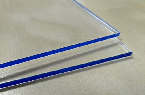 Laserplast 4 X Placa Metacrilato transparente 6 mm - Tamaño 10 x 10 cm - Plancha de Metacrilato - Diferentes tamaños (100x100, 100x70, 100x50, 100x30, A4, A3) - Placa Lamina acrílico transparente