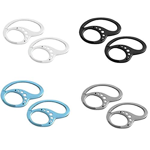 lingyagaofeng 4 Pairs Upgraded Anti-Lost Ear Hooks, Silicone Earphone Holder, Anti-Drop Wireless Sports Bluetooth Earphone Holder Ear Clip for Outdoor Indoor Gym Sports Yoga Running