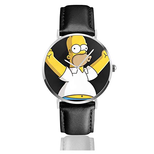 Los niños Miran Reloj Pulsera niño Historieta 3D Impermeable Los-Simpson-Homer Jay Simpson Pantalla Redonda 38mm Batería de botón Poder