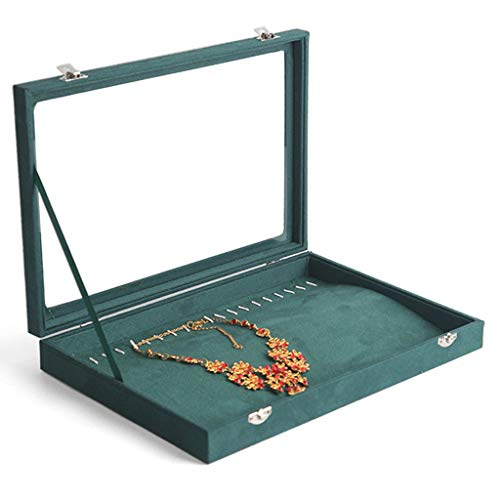 LTCTL Jewelry Box Organizer Green Jewelry Box For Women Girls Soporte De Joyería Pantalla Funda De Almacenamiento para Pendientes (Color : Jewelry Box C)