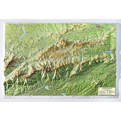 Mapa en relieve Sierra de Gredos: Escala 1:250.000