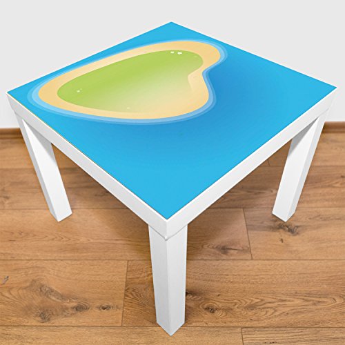 Play Mate de Juego (para mesa o suelo pequeño Atoll, schadstofffrei, antideslizante, lavable, 55 x 55 cm, se ajusta a IKEA Lack – Mesa , color/modelo surtido