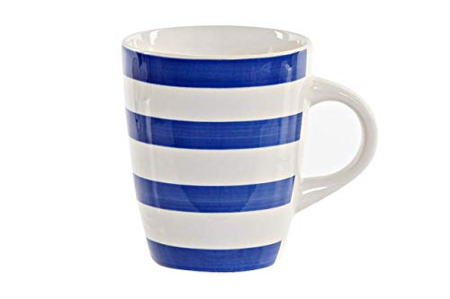 Preciosas Tazas Marinero de Cerámica de Diseños Moderno y Actual para Desayuno –Café con Leche Diseño Original y Moderno – 330ml – 1 Unid.(Azul)