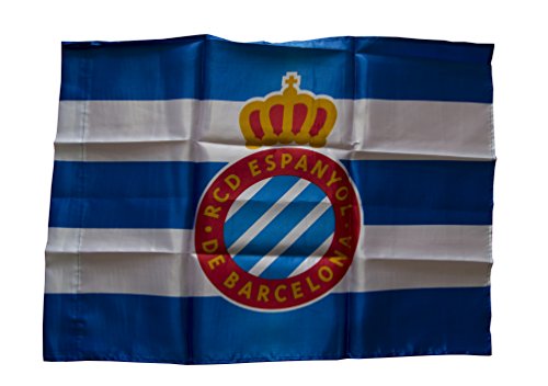 RCD Espanyol Badesp Bandera, Azul/Blanco, 150 x 100 cm