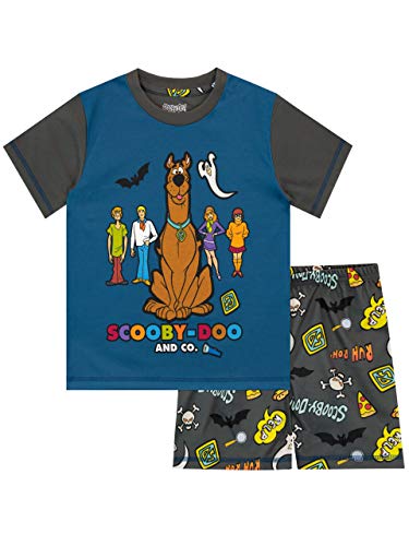 Scooby Doo Pijamas de Manga Corta para niños Azul 9-10 Años