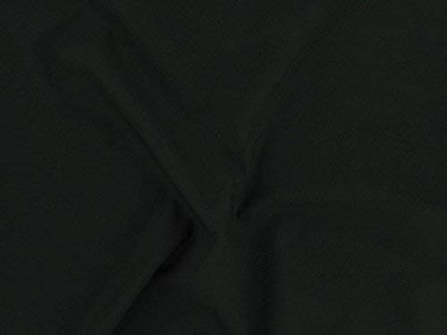 Tela de poliéster negra, material de tela de poliéster elástico para vestido de Spandex ** envío del Reino Unido** – Tamaño del cuarto de grasa (48 cm x 55 cm) – Tejidos RIVIN