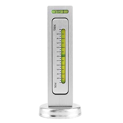Terisass Instrumento de medición del ángulo de inclinación del medidor de Nivel magnético de posicionamiento de Cuatro Ruedas Ajustable