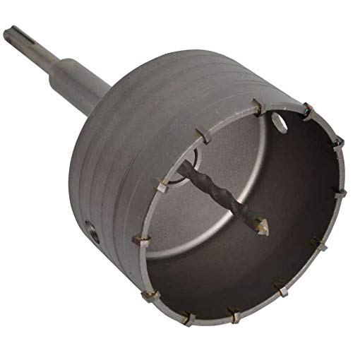 Werkapro 11421 - Sierra de corona SDS para hormigón (carburo de tungsteno, resistente a los golpes, 160 mm de diámetro, 100 mm de diámetro)