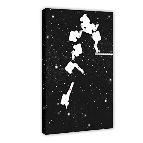 xiaochouyu Póster de astronautas de exploración espacial de astronomía, astronauta de lujo de buceo, póster y arte de pared moderno para decoración de dormitorio familiar de 30 x 45 cm