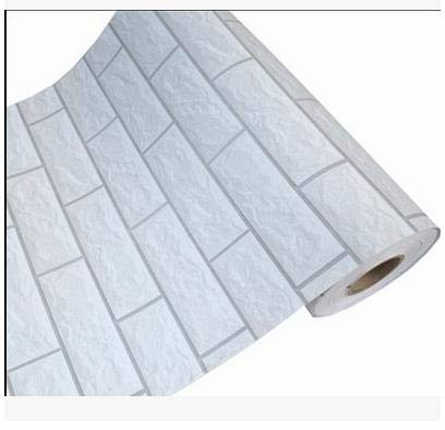 ZCHENG Simulación nostálgica con ladrillo de grano grueso que restaura formas antiguas de papel tapiz de PVC adhesivo papel tapiz impermeable-826, NO 18, ancho de 60 CM