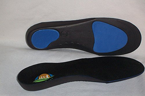 3 pares de FootTrek alta Perfomance de longitud completa máximo apoyo semirrígido plantillas ortopédicas para fascitis plantar, Shin slints, dolor en el talón, rodilla y dolor de espalda