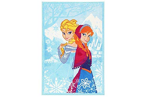 Alfombra antideslizante Frozen para niños 100x170cm Original Disney Ana e Elsa