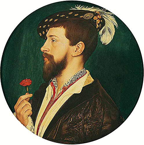 AMANUO Holbein Impresiones Pinturas Famosas sobre Lienzo Retrato 60X60 cm Cuadros Enrollada - Simon George Cornualles