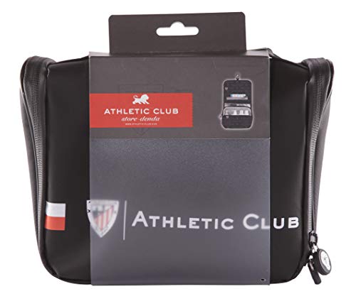 Athletic Club de Bilbao Neceser de Viaje - Producto Oficial del Equipo, con Percha para Colgar y Varias Alturas para Guardar Artículos de Aseo