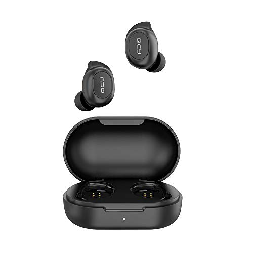 Auriculares Bluetooth, QCY T7 Control Táctil Inteligent Auriculares Inalámbricos Bluetooth 5.1 HiFi Mini TWS Estéreo In-Ear Auriculares Inalámbricos con Tipo-C Cables Auriculares