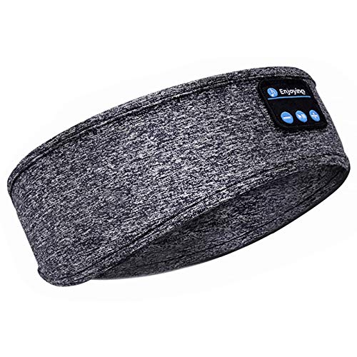 Auriculares para dormir con Bluetooth V5.0 inalámbricos, auriculares deportivos, altavoces estéreo de alta definición ultrafinos incorporados, aptos para deportes, yoga, fitness (I48)