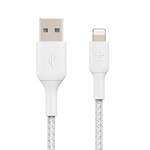 Belkin Boost Charge - Cable Lightning a USB e para iPhone, iPad y AirPods, cable de carga para iPhone con certificación Mfi, 1 m, blanco