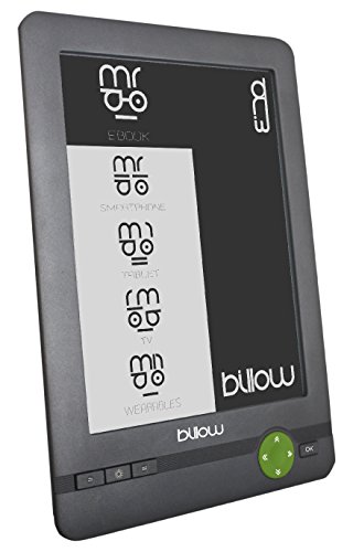 Billow E03FLC 6" 4GB Gris lectore de e-Book - E-Reader (15,2 cm (6"), E Ink, 800 x 600 Pixeles, 4:3, DjVu,EPUB DRM,FB2,MOBI,PDF,RTF,TXT, MP3)