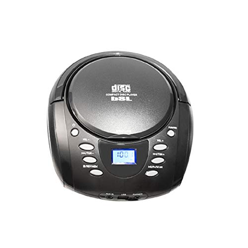 BSL Radio CD Portátil | MP3 | USB | Bluetooth | Radio FM | Aux In | Sonido Estéreo | 2 Altavoces con 5W de Potencia.