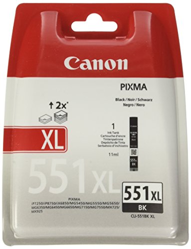 Canon CLI-551XL Cartucho de tinta original, Negro, 1 unidad