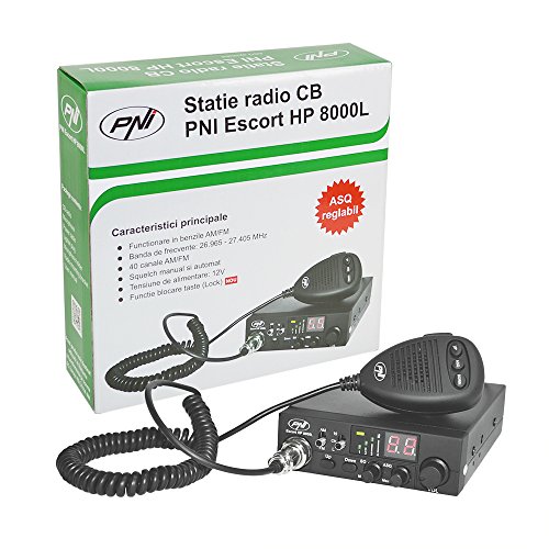 CB radio PNI Escort HP 8000L con Ajustable ASQ, 4W, Función de bloqueo de teclas, Potencia 4W