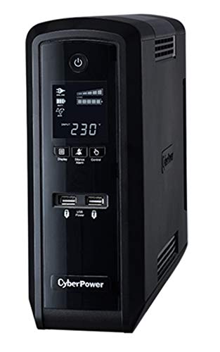 CyberPower CP1500EPFCLCD Sistema de alimentación ininterrumpida (UPS) 6 Salidas AC 1500 VA 900 W - Fuente de alimentación Continua (UPS) (6 Salidas AC, 3 min, 11 min, 8 h, Compacto, Negro)