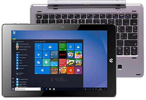 'e-tab bpl64 W1ek/S Tablet PC, Pantalla LCD/LED de 10.1 (Intel Atom z8350, RAM 4 GB, Plata
