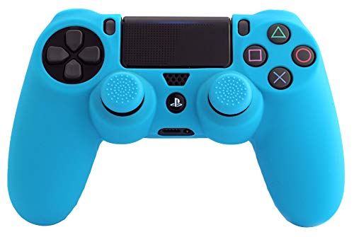 FR·TEC - Silicone Sleeve + Grips, Color Azul- PS4