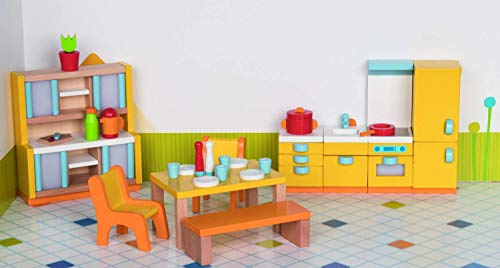 Goki- Muebles para Marionetas Flexibles, Cocina, Color Mixto (51539)