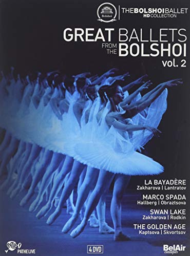 Great Ballets from The Bolshoi, Vol. 2 - La Bayadère / Marco Spada / Swan Lake (Bolshoi Ballet, 2013-2016) (4-DVD Box Set) (NTSC)