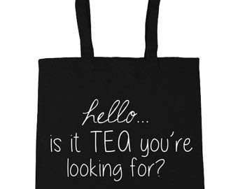 Hello Is It Tea You 'Re Looking For? Bolsa de la compra para gimnasio, playa, 42 cm x 38 cm, 10 litros