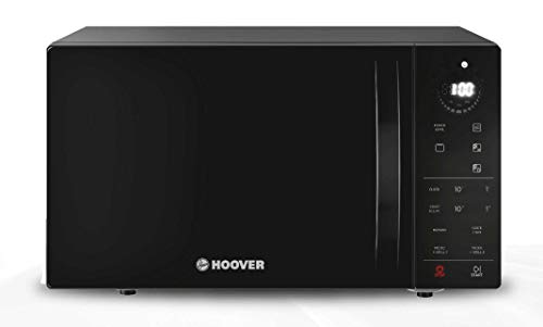 Hoover Chefvolution HMG25STB - Microondas con grill, 25 litros, 900W - 1000W, Función Memory, 6 niveles de potencia, Inicio diferido, Express cooking, Negro