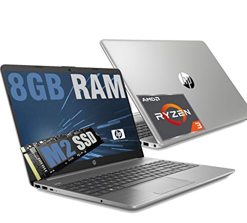HP 255 G8 Silver Slim Portátil Full HD 15.6" CPU AMD Ryzen 3 3250U hasta 3,5 GHz / RAM 8 GB DDR4 / SSD M2 Nvme 256 GB / Radeon / HDMI RJ-45 Wifi Bluetooth USB Type-C /Windows 10 64 bits.