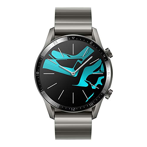 Huawei Watch GT 2 Elegant - Smartwatch con Caja de 46 mm (Hasta 2 Semanas de Batería, Pantalla Táctil AMOLED de 1.39", GPS, 15 Modos Deportivos, Llamadas Bluetooth), Gris