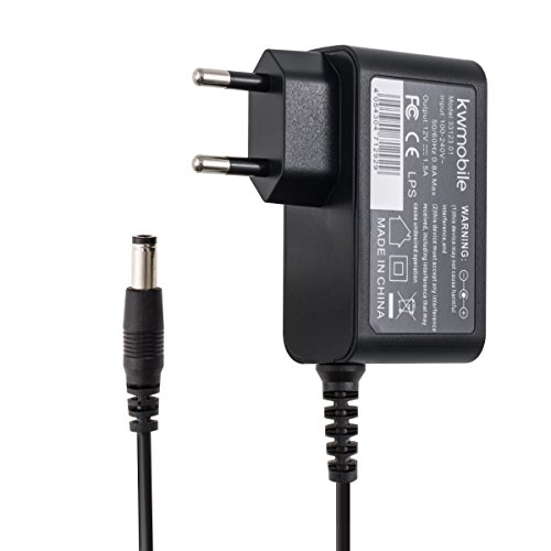 kwmobile Cargador Compatible con Bose SoundLink Mini - Cable 12V 1.5A (18W) - con Enchufe Negro