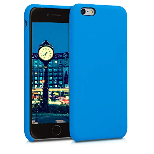 kwmobile Funda Compatible con Apple iPhone 6 Plus / 6S Plus - Carcasa de TPU para móvil - Cover Trasero en Azul Cielo