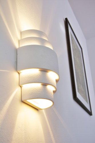 Lámpara de pared Handan - 1x E27 60W max. - Fabricada en cerámica - se puede pintar