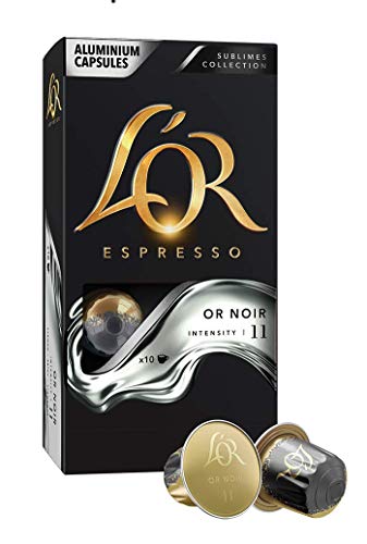 L'Or Espresso Café Or Noir Intensidad 11, 100 cápsulas de cafe