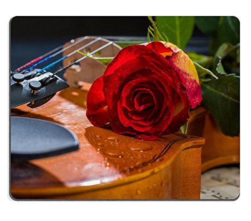 luxlady Caucho Natural Gaming Mousepads Violín Partituras y rosas negro Composición Still Life imagen ID 26230901