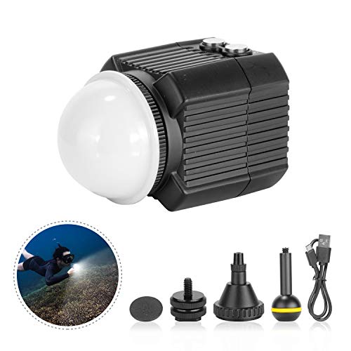 Neewer - Lámpara submarina de Buceo LED con iluminación de llenado Impermeable de 60 m con 5 Modos compatibles con Yuneec Drones dji Osmo Pocket Osmo Action GoPro 7/6/5 Canon Nikon DSLRs