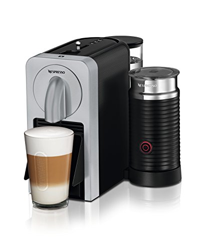 Nespresso EN270.SAE Cafetera, 1150-1260 W, capacidad 0,8 l, eyección automática de cápsulas, 19 bares de presión, 1260 W, 0.8 litros, Plástico, Plata