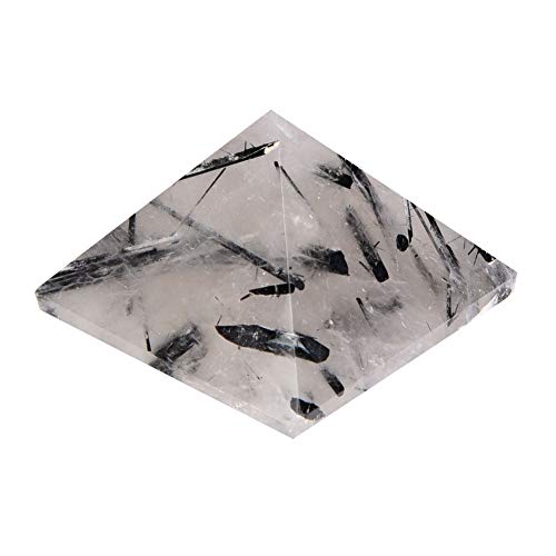 Pirámide De Cristal 100 % Natural, Color Negro, Transparente, Cuarzo, Energía Aura, Torre Curativa, Decoración del Hogar, Embalaje Múltiple.