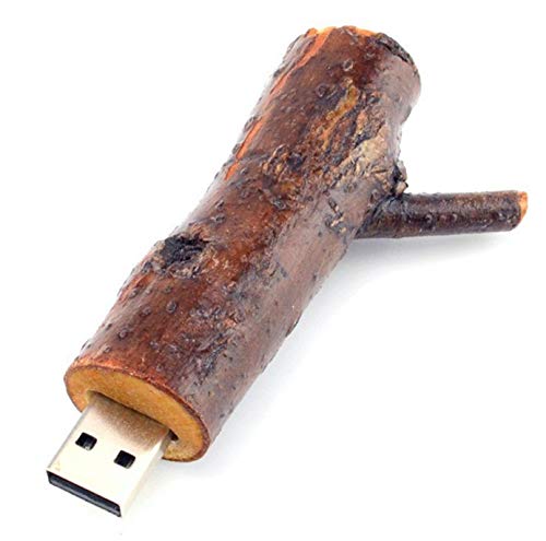 Rama de un árbol 16 GB Bambú Eco - Tree Branch - Memoria Almacenamiento de Datos – USB Flash Pen Drive Memory Stick - Madera Marrón