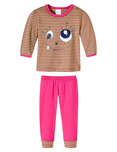 Schiesser Baby Anzug 2-Teilig, Pijama para Niñas, Rot (Pink 504) 50/62/Recién nacido/56/1 Mes/62/3 Meses