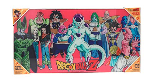 SD toys Z Villanos Poster De Vidrio Dragon Ball 60 x 30 Cm, Cristal Templado, Multicolor, 60x30x3