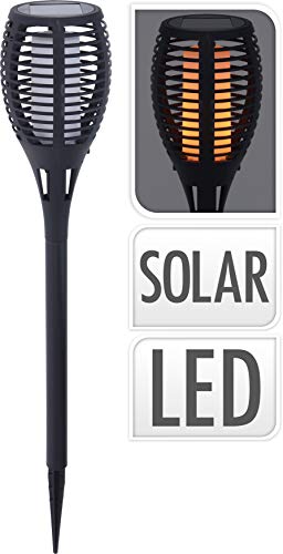 Smart-Planet® - Antorcha solar para jardín - Antorcha solar para jardín - Antorcha de jardín 96 LED Spotlight IP65 impermeable - D 10 x H 58 cm
